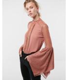 Express Womens Handkerchief Sleeve