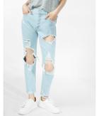 Express Womens Express Womens High Waisted Destroyed Original Vintage Skinny Ankle Jeans