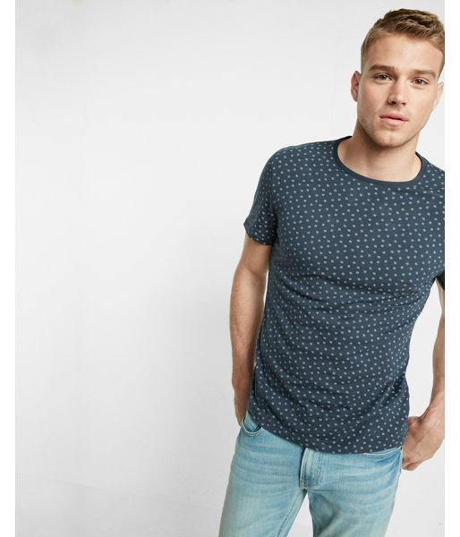 Express Mens Geometric Pattern Crew Neck Tee