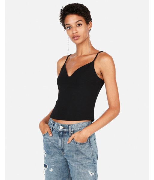 Express Womens Sweetheart Soft V-neck Cami