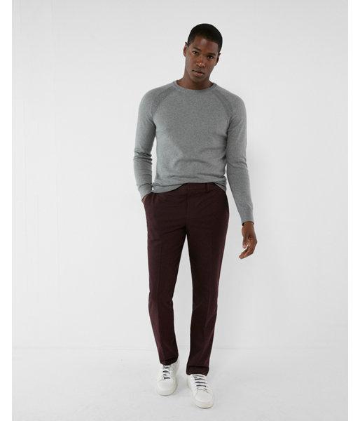 Express Mens Modern Producer Burgundy Dress Pant