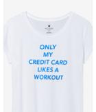 Express Womens Exp Core Credit Card Workout Graphic Tee