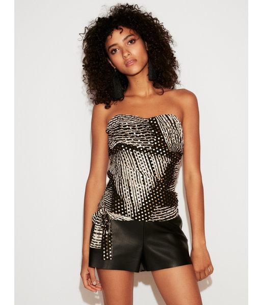 Express Womens Side Tie Ruched Tube Top