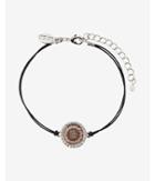 Express Womens Rose Gold B Initial Etched Disc Bracelet