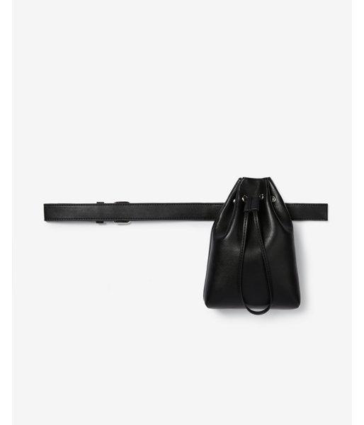 Express Womens Drawstring Bucket Belt Bag