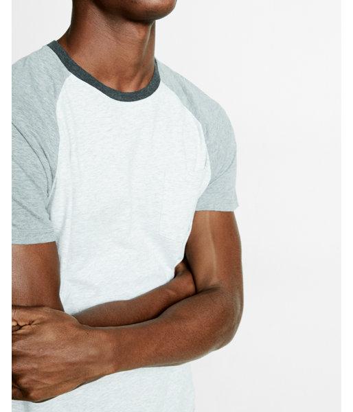 Express Crew Neck Jersey Baseball Tee
