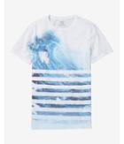 Express Mens Ocean Wave Bars Graphic T-shirt