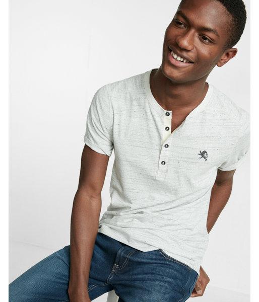 Express Mens Small Lion Jersey Henley