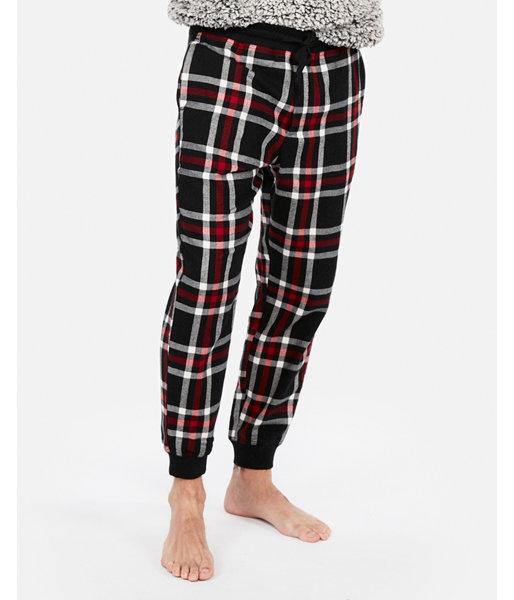 Express Mens Exp Weekend Brushed Flannel Jogger Pant