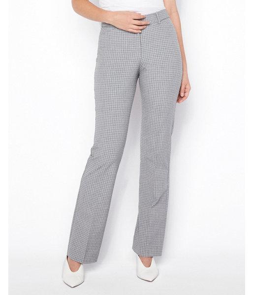 Express Womens Mid Rise Mini Plaid Barely Boot Publicist Pant