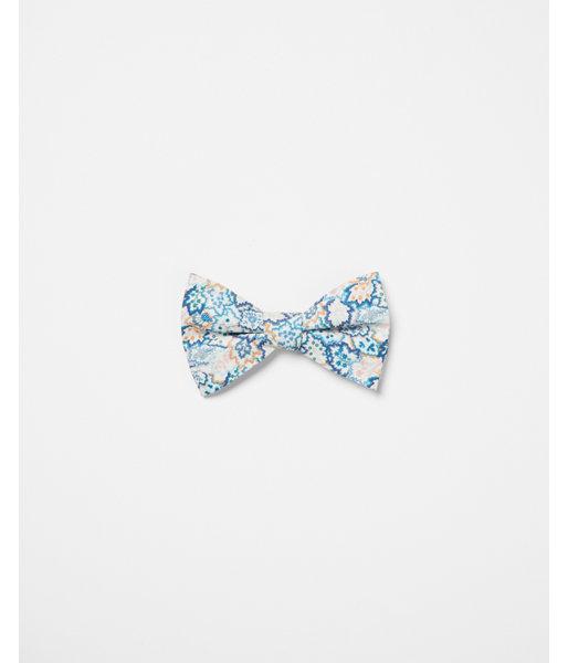 Express Mens Multicolor Floral Liberty Fabric Cotton Bow Tie
