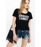Express Women's Tees Express One Eleven Seriously Graphic T-shirt