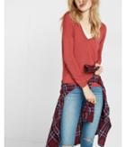 Express One Eleven V Neck London Long