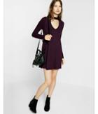 Express Cut-out Trapeze Choker Dress