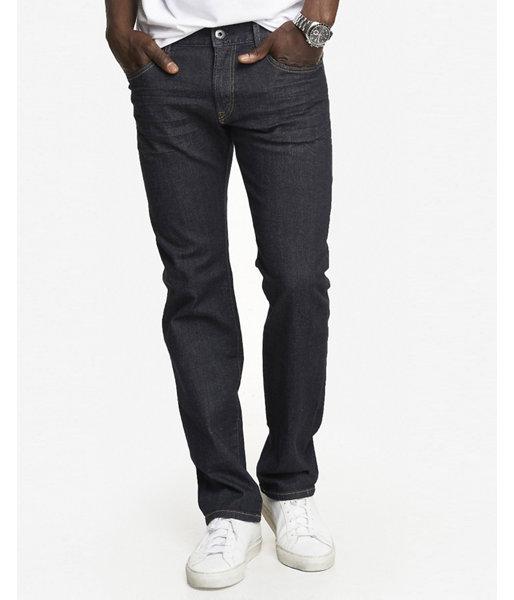 Express Mens Slim Fit Rocco Dark Flex Stretch Straight