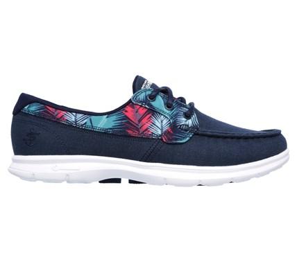 Skechers Women's Gostep Cabana Moc Toe Boat Shoes 