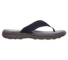 Skechers Men's Evented Borte Memory Foam Relaxed Fit Thong Sandals 