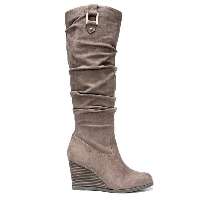 Dr. Scholl's Women's Poe Wide Calf Wedge Boots 
