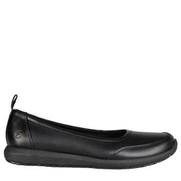 Emeril Women's Julia Leather Wide Slip Resistant Flat Shoes 