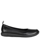 Emeril Women's Julia Leather Wide Slip Resistant Flat Shoes 