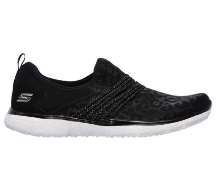 Skechers Women's Microburst Under Wraps Memory Foam Slip On Shoes 