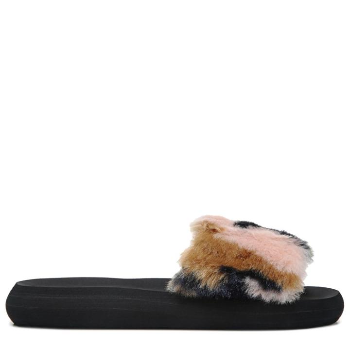 Rocket Dog Women's Single Fuzzy Slide Sandals