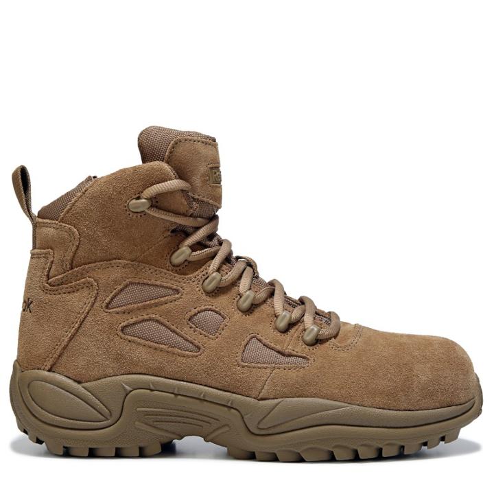 Reebok Duty Men's Rapid Response 6 Side Zip Medium/wide Military Boots 