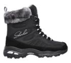 Skechers Women's D'lites Chalet Memory Foam Lace Up Winter Boots 