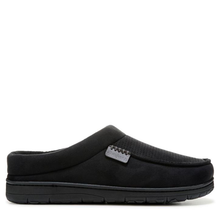 Dearfoams Men's Perforated Microsuede Clog Slipper Accessories 