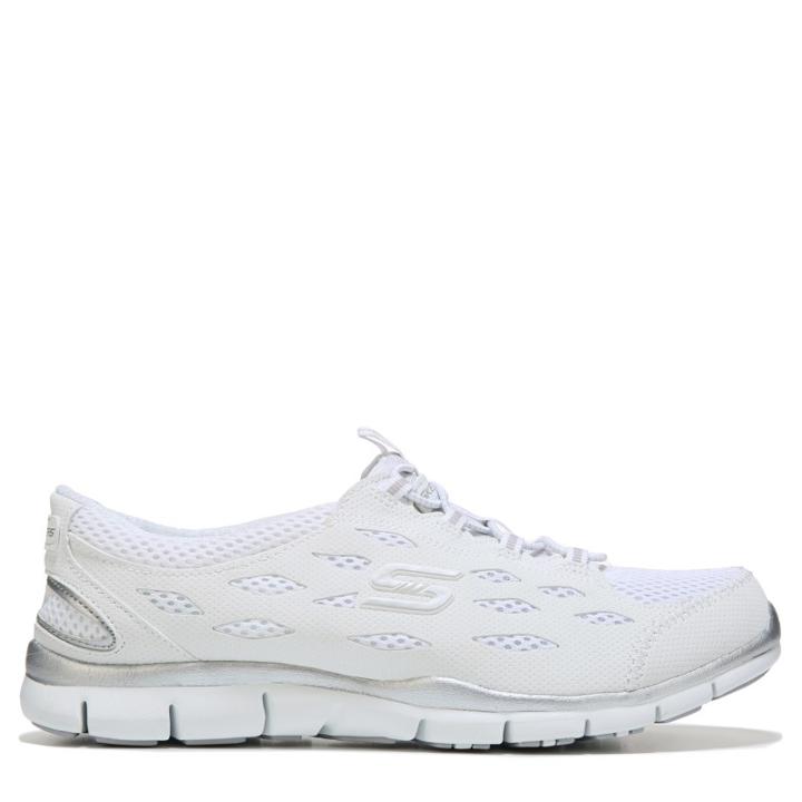 Skechers Women's Gratis Going Places Wide Memory Foam Slip On Sneakers 
