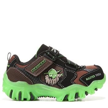 Skechers Kids' Star Wars Street Lightz Yoda Light Up Sneaker Toddler Shoes 