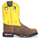 John Deere Kids' Johnny Poppers Pull On Cowboy Boot Grade School Boots 