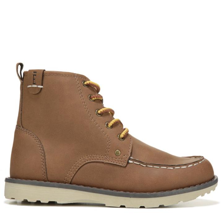 Crevo Kids' Buck Moc Toe Lace Up Boot Pre/grade School Boots 
