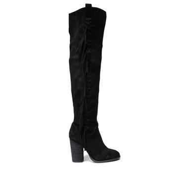 Carlos By Carlos Santana Women's Garrett Over The Knee Fringe Boots 