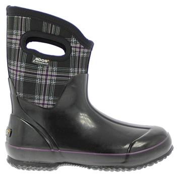 Bogs Women's Classic Winter Plaid Mid Waterproof Winter Boots 