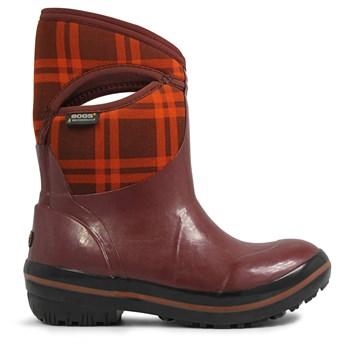Bogs Women's Plimsol Plaid Mid Waterproof Winter Boots 