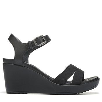 Crocs Women's Leigh Ii 2 Strap Wedge Sandals 