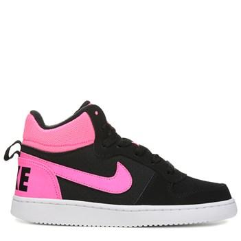 Nike Kids' Court Borough Mid Top Sneaker Preschool Shoes 