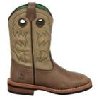 John Deere Kids' Tan Bronco Leather Cowboy Boot Toddler/preschool Shoes 
