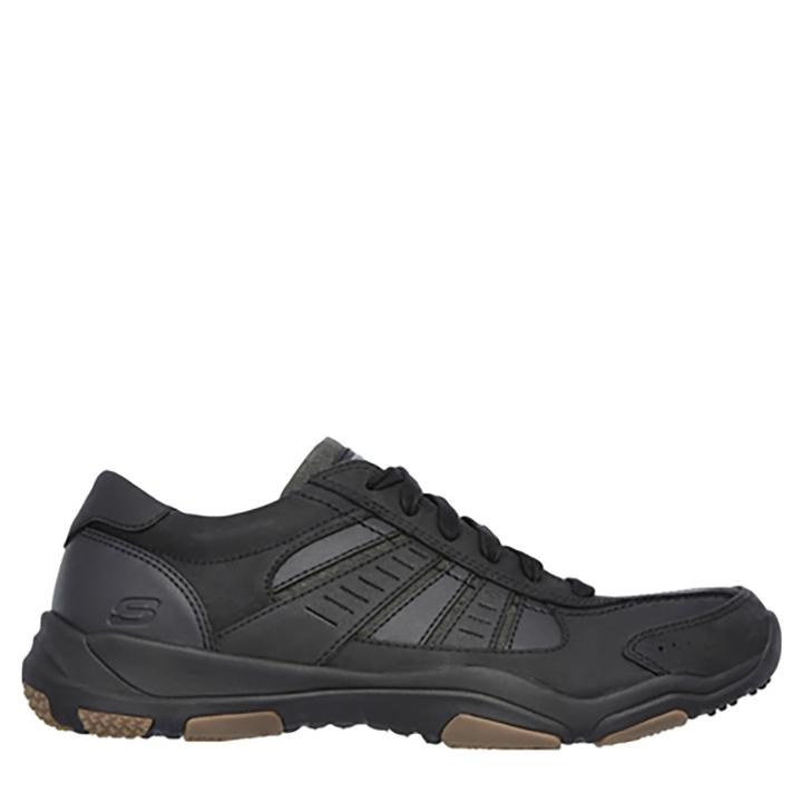 Skechers Men's Larson Nerick Wide Memory Foam Bicycle Toe Sneakers 