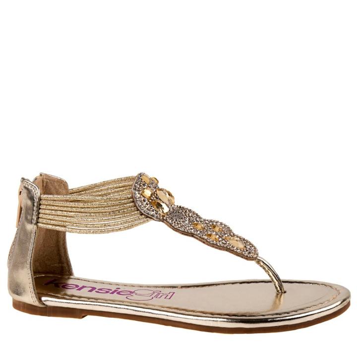 Kensie Girl Kids' Thong Embellished Sandal Pre/grade School Sandals 