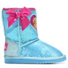 Frozen Kids' Frozen Shimmer Shearling Boot Toddler Shoes 