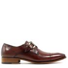 Stacy Adams Men's Kimball Memory Cap Toe Monk Strap Slip On Shoes 