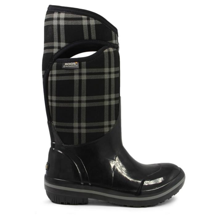 Bogs Women's Plimsol Plaid Tall Waterproof Winter Boots 