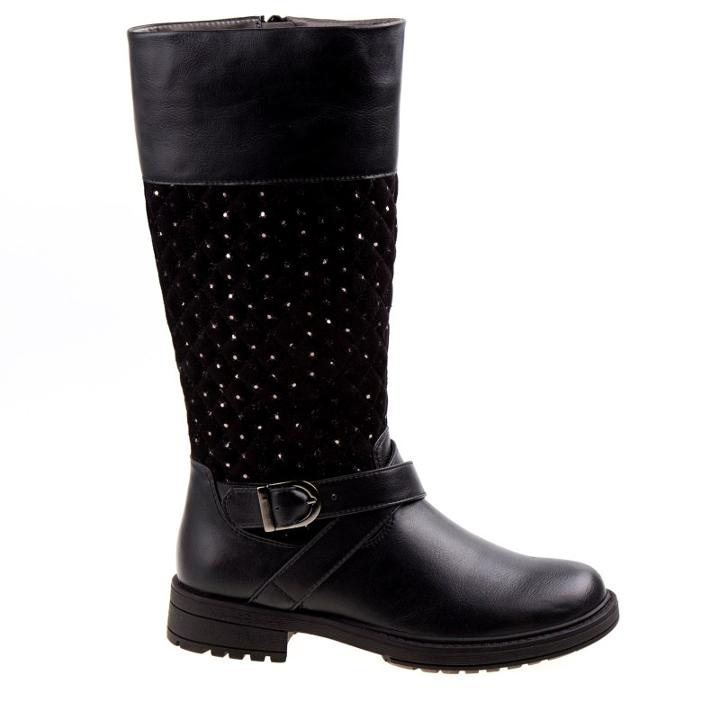 Kensie Girl Kids' Quilted Knee High Riding Boot Pre/grade School Boots 