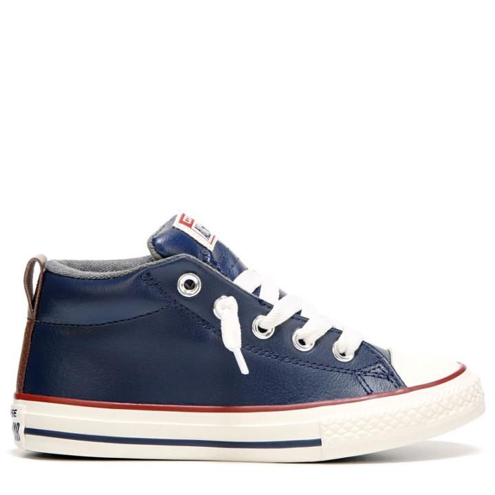 Converse Kids' Chuck Taylor All Star Mid Top Leather Sneakers