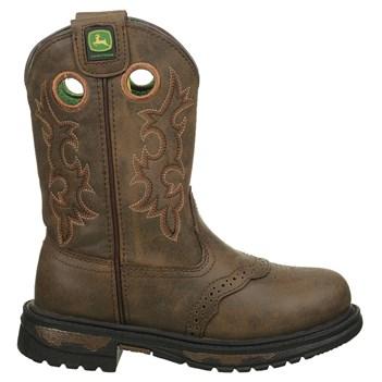 John Deere Kids' Pull On Cowboy Boot Toddler/preschool Shoes