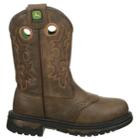 John Deere Kids' Pull On Cowboy Boot Toddler/preschool Shoes 