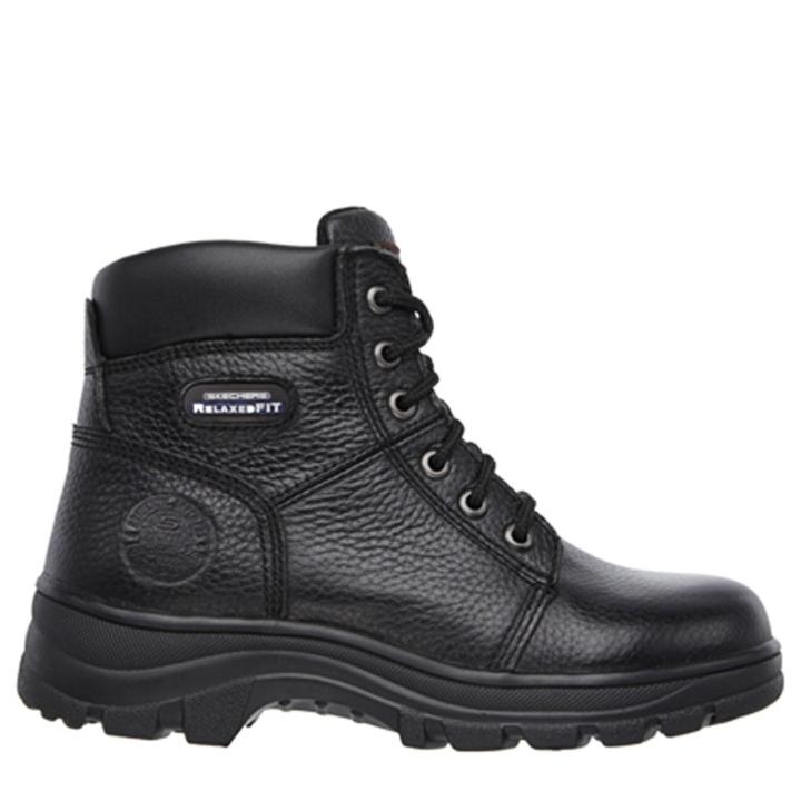 Skechers Women's Workshire Fitton Memory Foam Relaxed Fit Boots 
