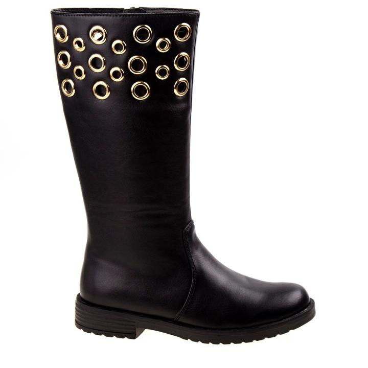Kensie Girl Kids' Eyelet Knee High Riding Boot Pre/grade School Boots 